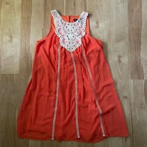 Flowing Dress and Crochet Elements